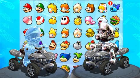 Mario Kart Deluxe Ice Mario Vs Sm Metal Mario Epic Showdown In