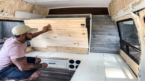 Diy Hidden Wall Bed For 20 In A Camper Van Murphy Bed Youtube