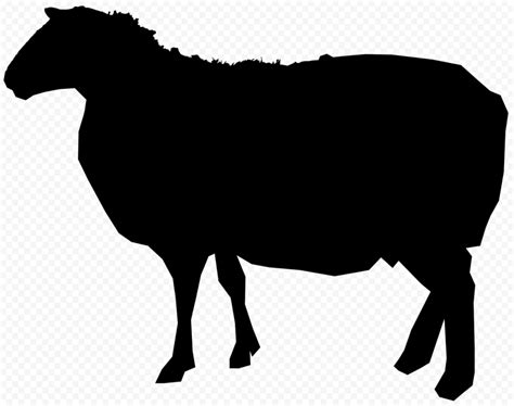 Hd Black Sheep Silhouette Transparent Background Citypng