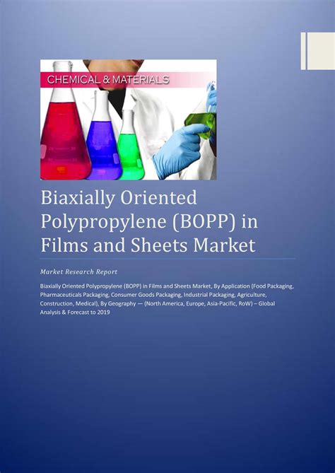 Calaméo Biaxially Oriented Polypropylene Bopp In Films And Sheets