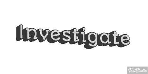 Investigate Word Animated  Logo Designs