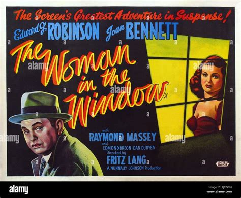 Edward G Robinson And Joan Bennett In The Woman In The Window 1944