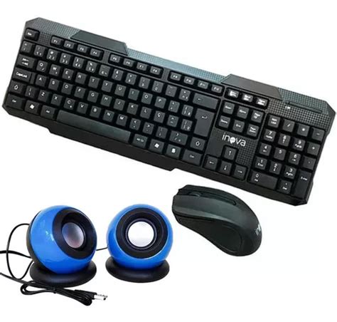 Kit de teclado y mouse inalámbrico Inova KEY 8389 D 008 Portugués