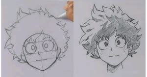 Cómo Dibujar a Deku de My Hero Academia Imágenes Y Consejos PracticArte