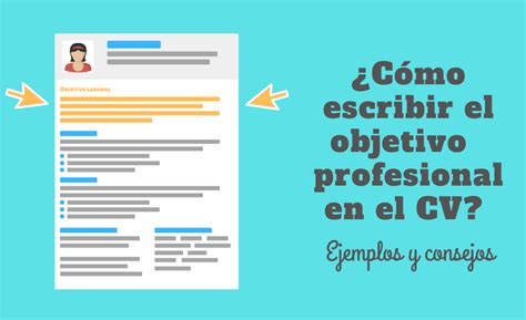 Objetivo Profesional En Cv Currículum Y Trabajo