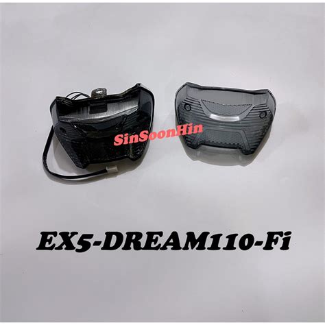 Ex Dream Fi Tail Lamp Assy Cover Tinted Lampu Belakang Ex