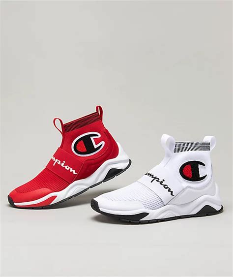 Champion Kids Rally Pro White & Black Shoes