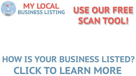 Business Listing Websites Scan Training My Local Business Listing