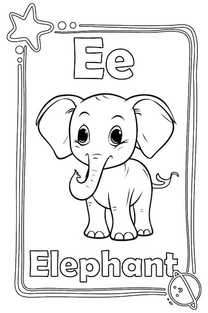 Premium Vector Animal Alphabet Coloring Book For Preschool Kids