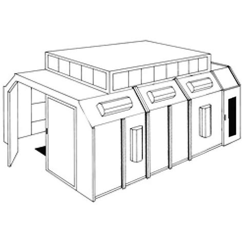 Col Met True Downdraft Paint Booth With Floor Grate