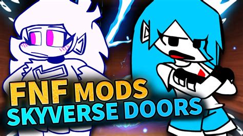 Friday Night Funkin Vs Doors Elevator Skyblue Nusky Ski Roblox