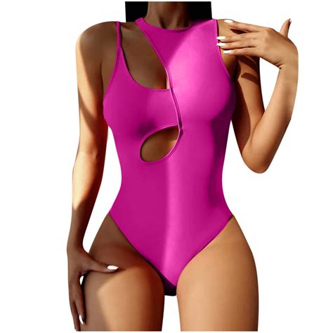 Ersazi Women One Piece Swimsuits Print Bikini Swimsuit Filled Bra One