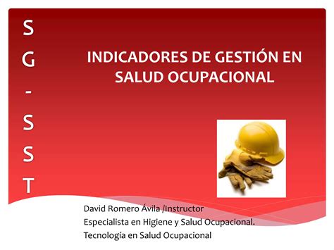 Indicadores De Gesti N Ocupacional Iafjsr Ppt