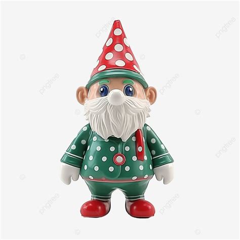 Green Gnome With Red Dots Wearing Medical Mask Gnome Christmas Xmas