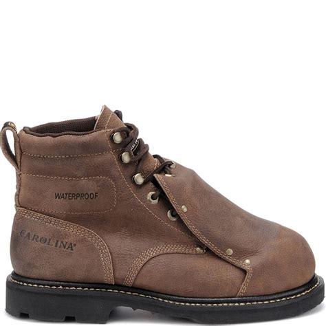 Carolina Mens Met Guard Eh Safety Boots Brown Elliottsboots