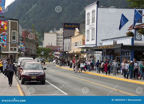 Tourist District In Downtown Juneau Alaska Editorial Stock Photo - Image: 18036393