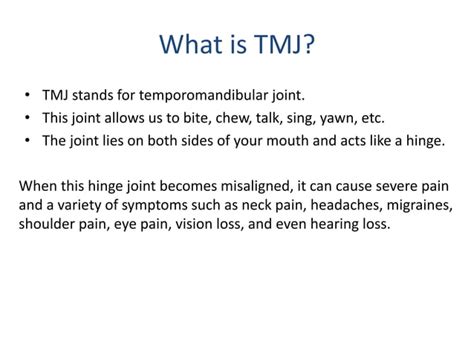 Upper Cervical Chiropractic For Tmj Ppt