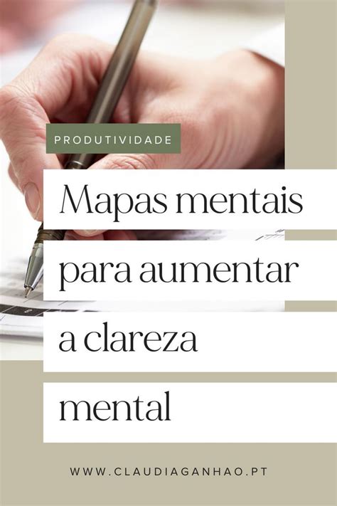 Mapas mentais para aumentar a clareza mental Cláudia Ganhão