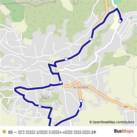 85 Route Stops Schedules And Maps ביס יסודי גמקיף ב מגאר מסעף מגאר