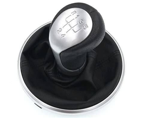 Pu Leather Speed Mt Gear Shift Knob For Skoda Fabia Mk Roomster