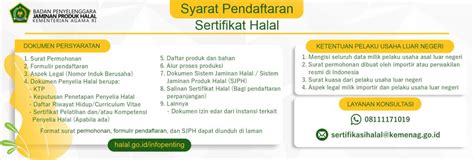 Syarat Pendaftaran Lembaga Pemeriksa Halal