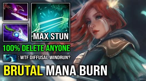 BRUTAL Mana Burn 9K Pro Windranger Diffusal 100 Deleted Everyone Epic