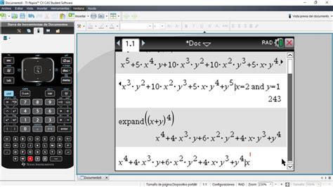 Álgebra Evaluar Una Variable [ti Nspire Cx Cas] Ti Nspire Cx Cas Youtube