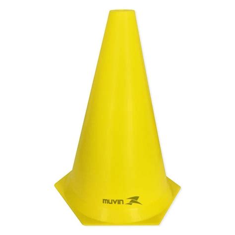 Cone De Marcação Plástico Muvin 24cm Amarelo Netshoes