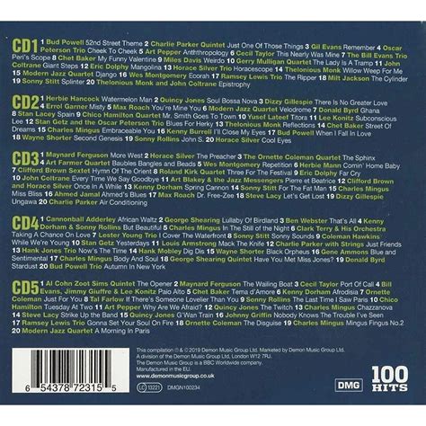 Various Artists 100 Hits Jazz Boxset 5cd Emagro