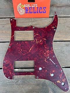 Real Life Relics Red Tortoise Stratocaster Pickguard Ply Reverb