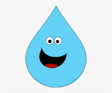 Smiling Raindrop Cute Raindrop Clipart Png Image Transparent Png