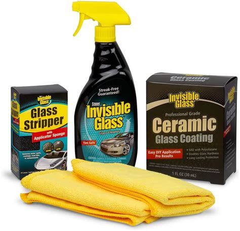 Invisible Glass 99017 Pro Glass Care 5 Piece Kit Includes Glass Stripper To Polish