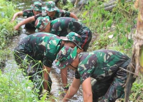 Tni Budayakan Gotong Royong Di Kota Cantik Suarakpk