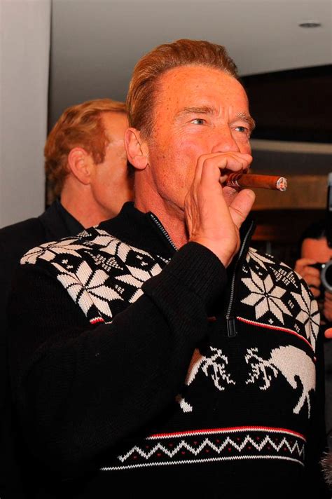 Famous Cigar Smokers Arnold Schwarzenegger Arnie Smoking