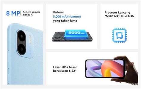 Mulai Dari Rp 800 Ribuan Ini Daftar Harga HP Redmi A2 Semua Varian Terbaru