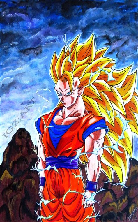 Goku SSJ3 Drawing by Gabriel Iglesias | Saatchi Art