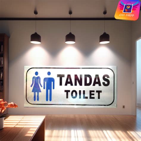 Tandas Toilet Male Female Logo Steel Sign Board Lazada