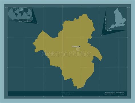 Reading England Great Britain Solid Labelled Points Of Citi Stock Illustration