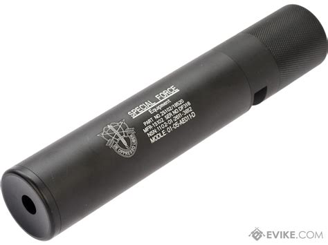 King Arms Eagle Force 195mm X 37mm Qd Mock Silencer Tracer Unit Color Black Special Force