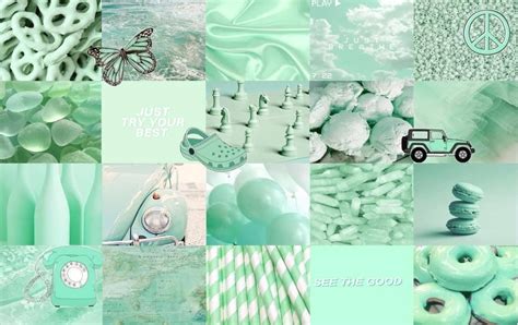 Download Cute Pastel Mint Green Aesthetic Wallpaper