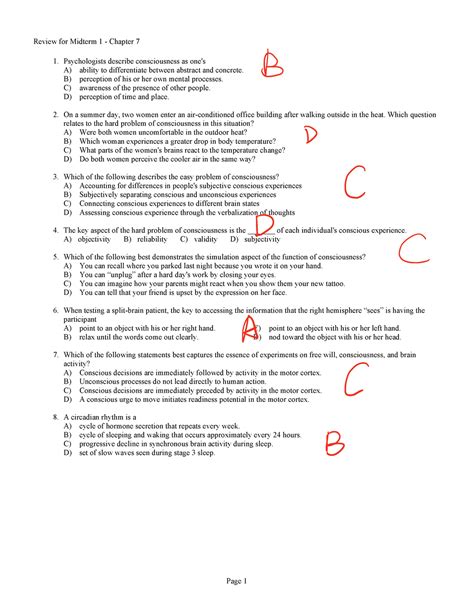 Midterm 2 Psych 7a F20 Chapter 7 Review For Midterm 1 Chapter 7 1