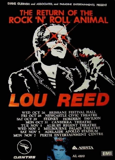 Loureedaustralianconcerttour1977 Lou Reed Velvet Underground