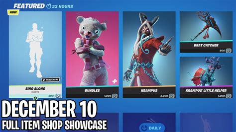 December 10 2020 Fortnite Item Shop Fortnite Battle Royale Youtube