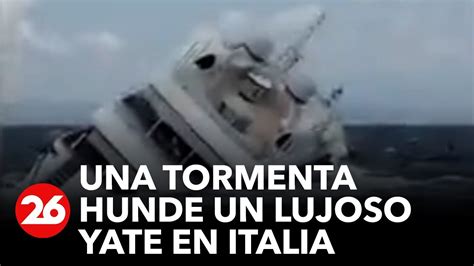 Tormenta Hunde Un Lujoso Yate En Italia YouTube