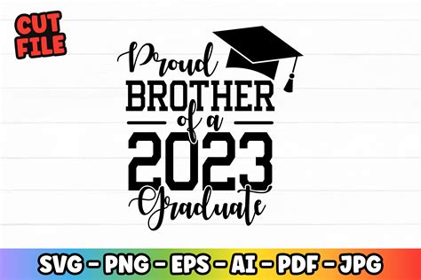 Proud Brother Of A 2023 Graduate Svg Graphic By Thedigitalstore247