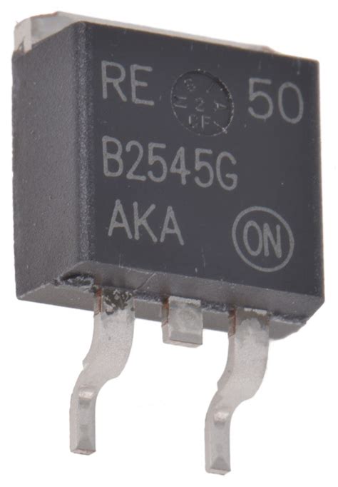 Onsemi 45v 30a Dual Schottky Diode 3 Pin D2pak Mbrb2545ctg Rs