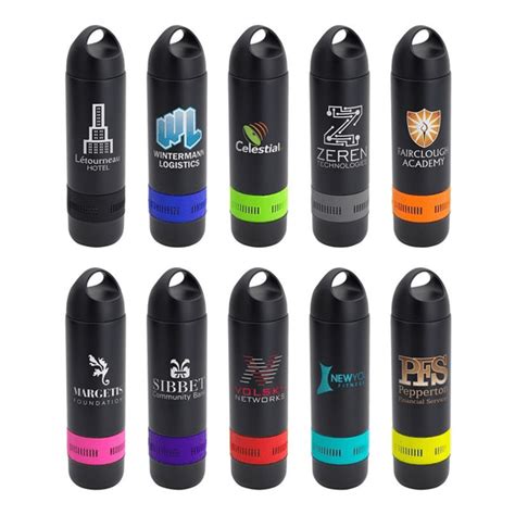 Bayou Combo Water Bottle Wireless Speaker Corporate Logo Branded