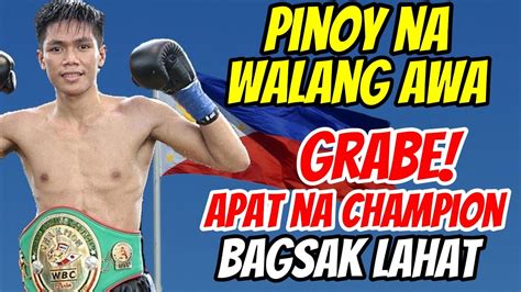 Pinoy Walang Awa Pumaslang Apat Na Champion Magkasunod Pinabagsak