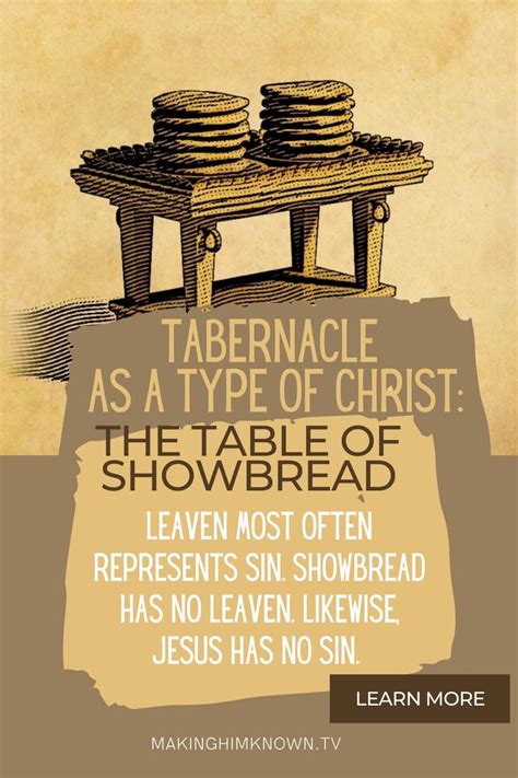 Tabernacle As A Type Of Christ Table Of Showbread The Tabernacle