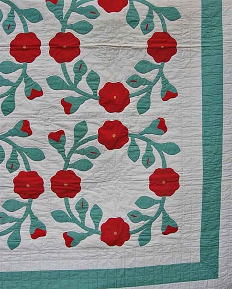 Rose Of Sharon Quilt Variation Applique Quilt Patterns Quilts Rose